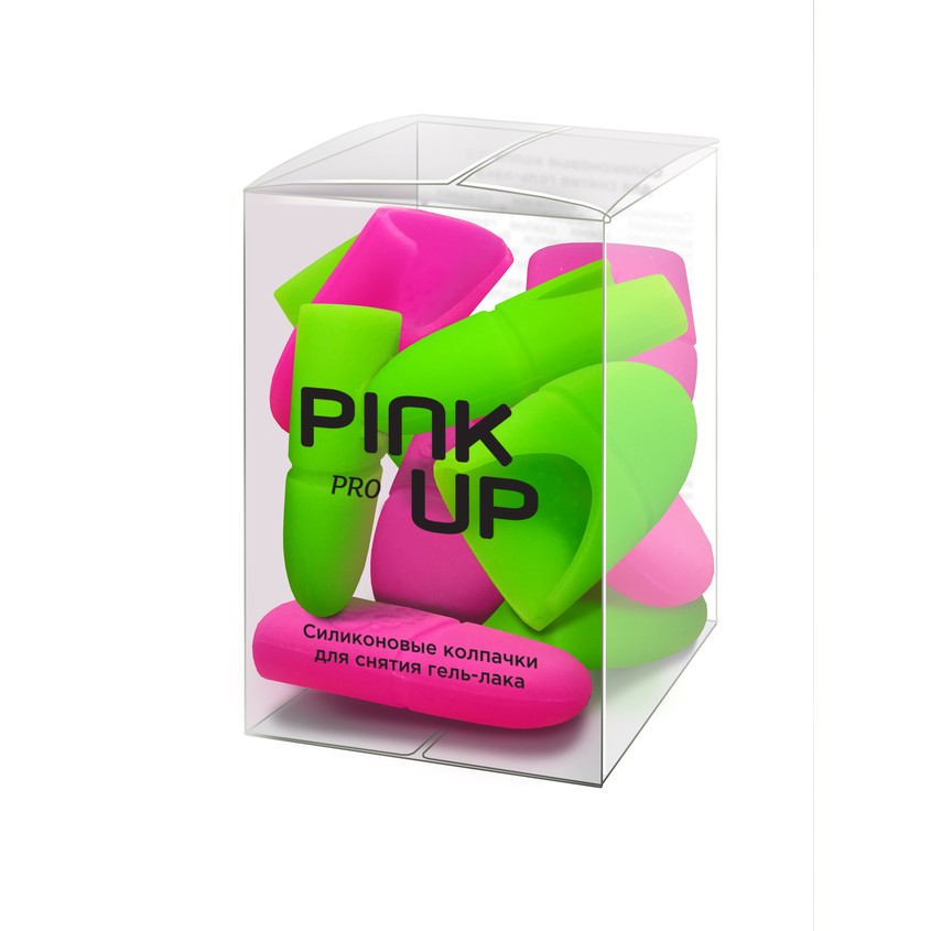 

Силиконовые колпачки для снятия гель-лака PINK UP PRO