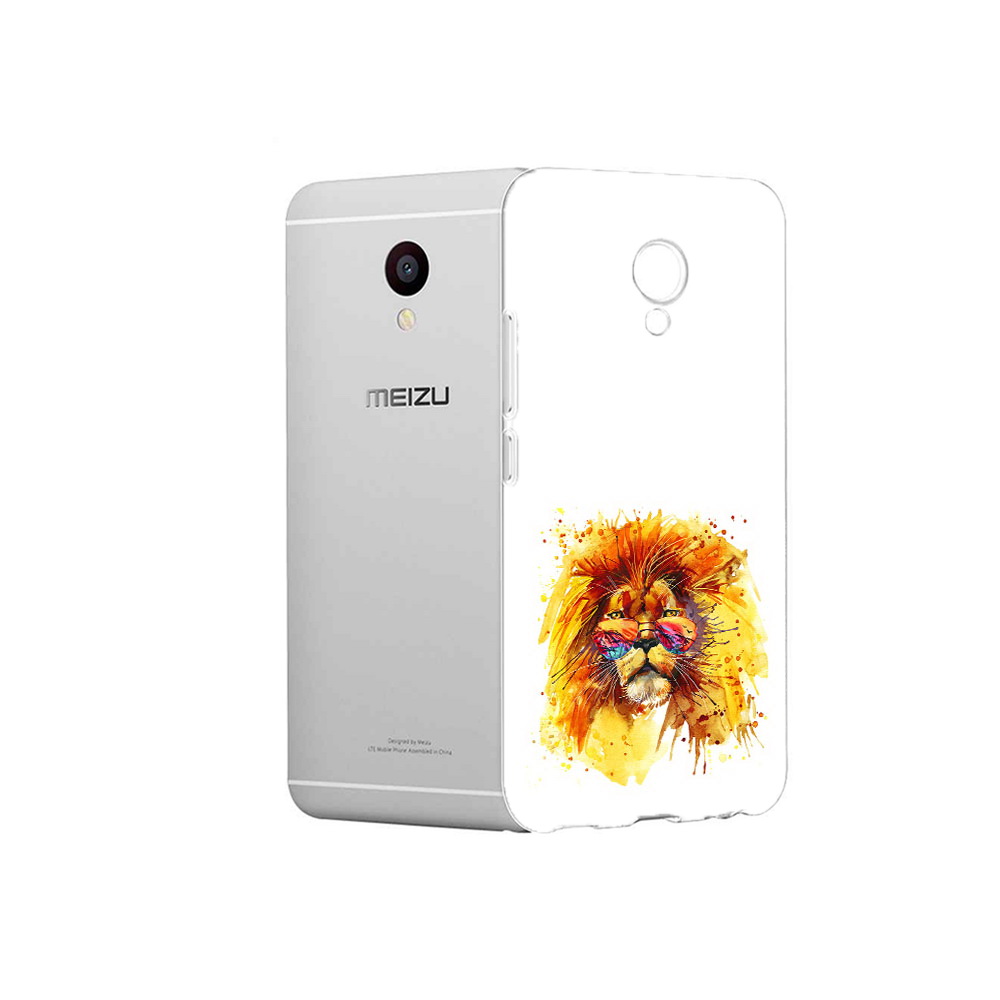 

Чехол MyPads Tocco для Meizu M3 лев в очках (PT46043.81.436), Прозрачный, Tocco