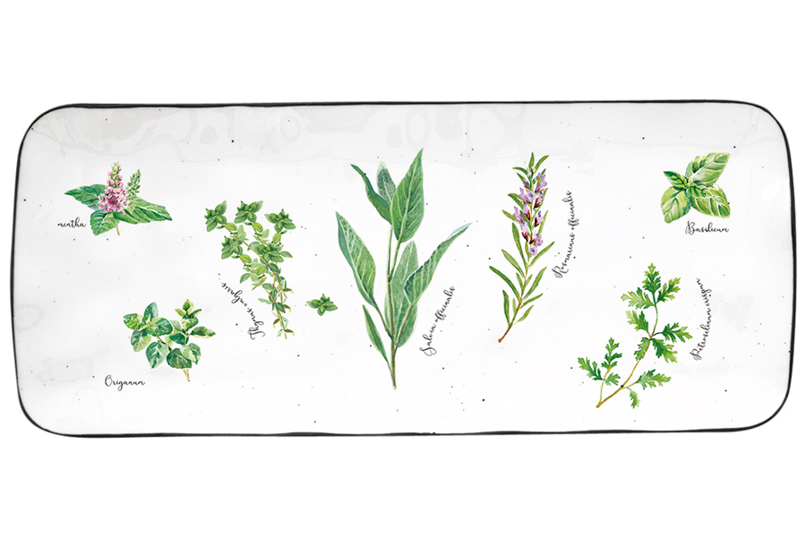 

Блюдо сервировочное Easy Life Herbarium фарфор 36х15,5см EL-R2209/HERU