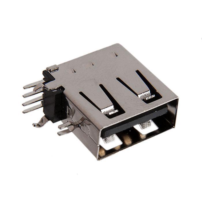 Разъем USB на плату RocknParts вертикальный Slim USB-004 (387005)