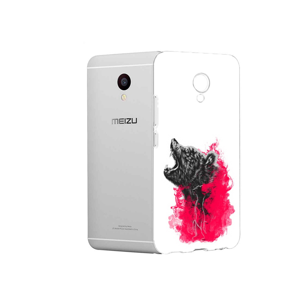 

Чехол MyPads Tocco для Meizu M3 медведь в дымке (PT46043.81.463), Прозрачный, Tocco