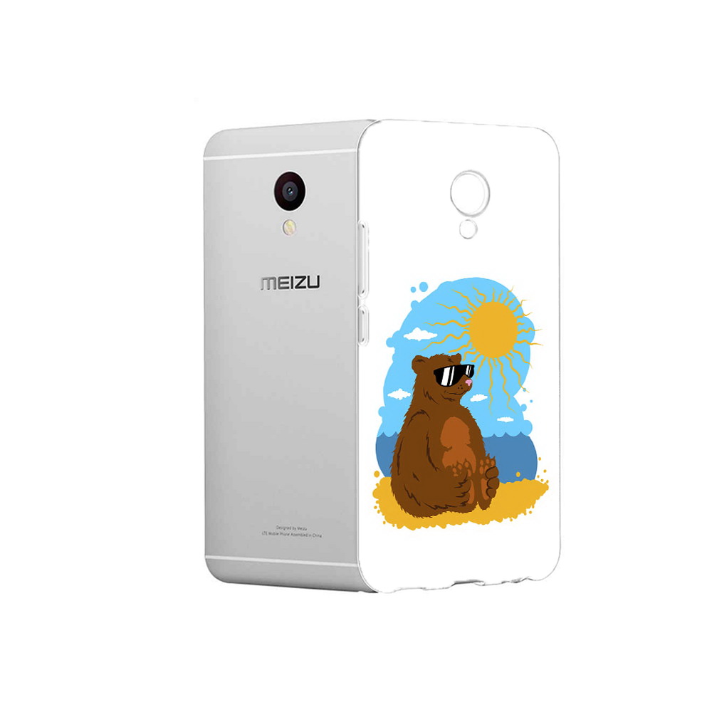 

Чехол MyPads Tocco для Meizu M3 медведь на чиле (PT46043.81.468), Прозрачный, Tocco