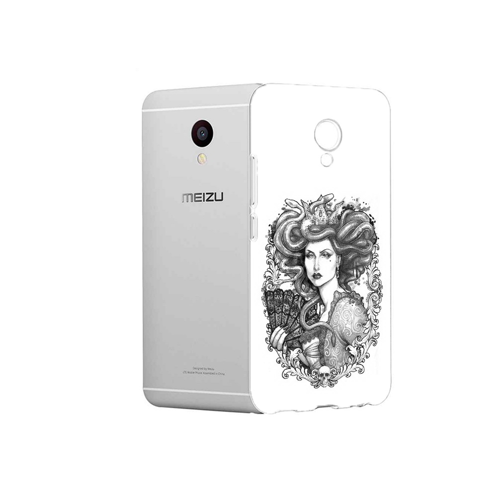 

Чехол MyPads Tocco для Meizu M3 медуза черно белый (PT46043.81.472), Прозрачный, Tocco