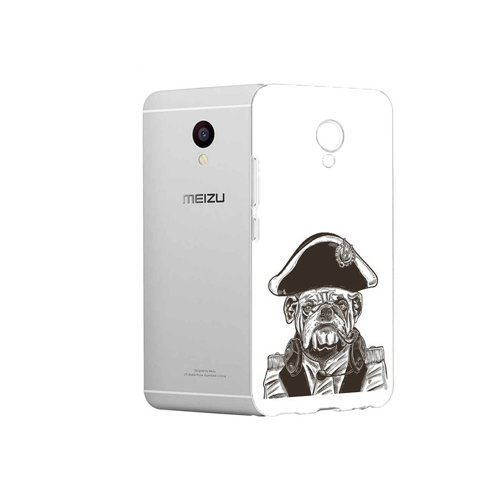 

Чехол MyPads Tocco для Meizu M3 мопс генерал (PT46043.81.483), Прозрачный, Tocco