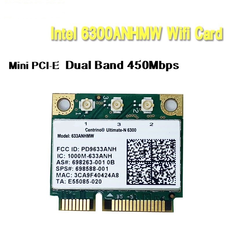 

Приемник Wi-Fi NoBrand Mini PCI-e 802.11a; 802.11g; 802.11n, Зеленый;белый