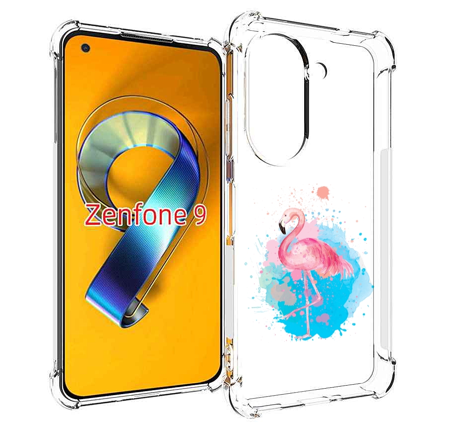 

Чехол MyPads акварельное-фламинго для Asus Zenfone 9 (AI2202), Прозрачный, Tocco
