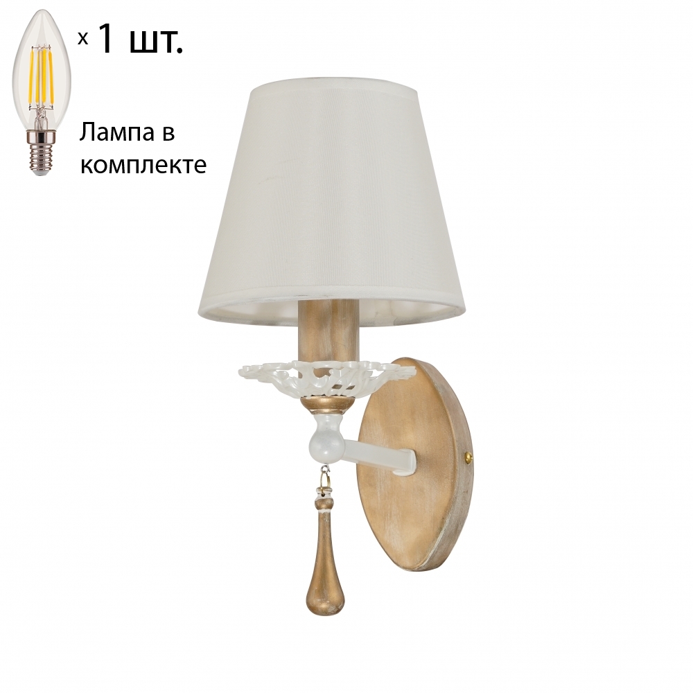 

Бра с лампочкой Favourite Silena 2635-1W+Lamps E14 Свеча