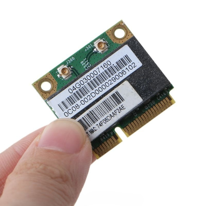 

Приемник Wi-Fi NoBrand для компьютера Mini PCI-e 802.11a; 802.11g, Зеленый;белый