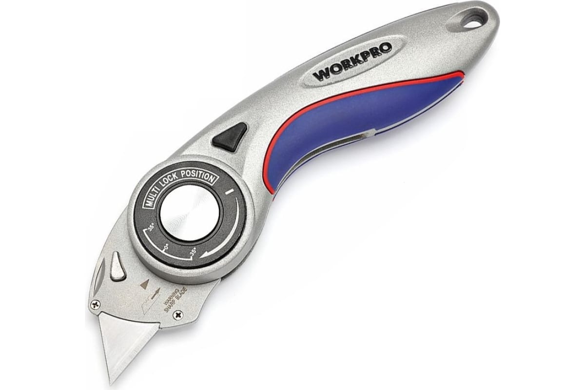 Универсальный складной нож WORKPRO WP211013 алюминиевый универсальный складной нож workpro wp211013 алюминиевый