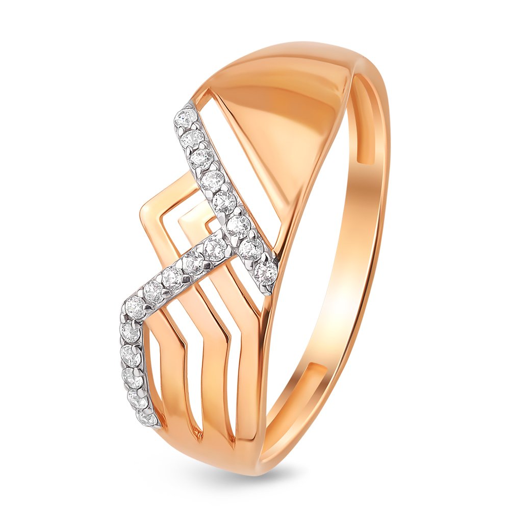 

Кольцо из золота р. , 585Gold 301009455, фианит, 301009455