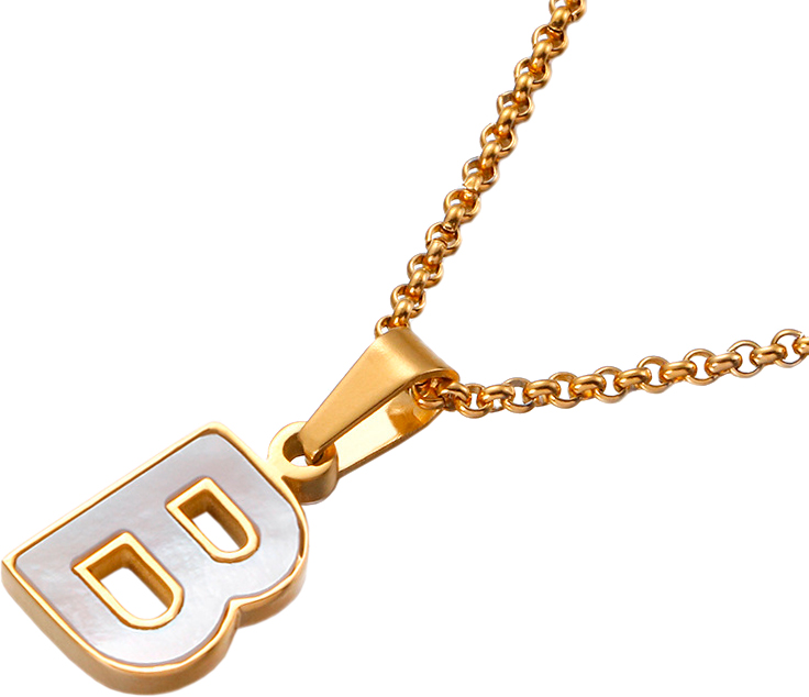 

Колье из стали 45 см Nouvelle mode 1600150576845-B, перламутр, 1600150576845-B