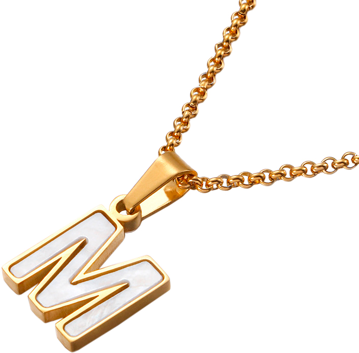 

Колье из стали 45 см Nouvelle mode 1600150576845-M, перламутр, 1600150576845-M