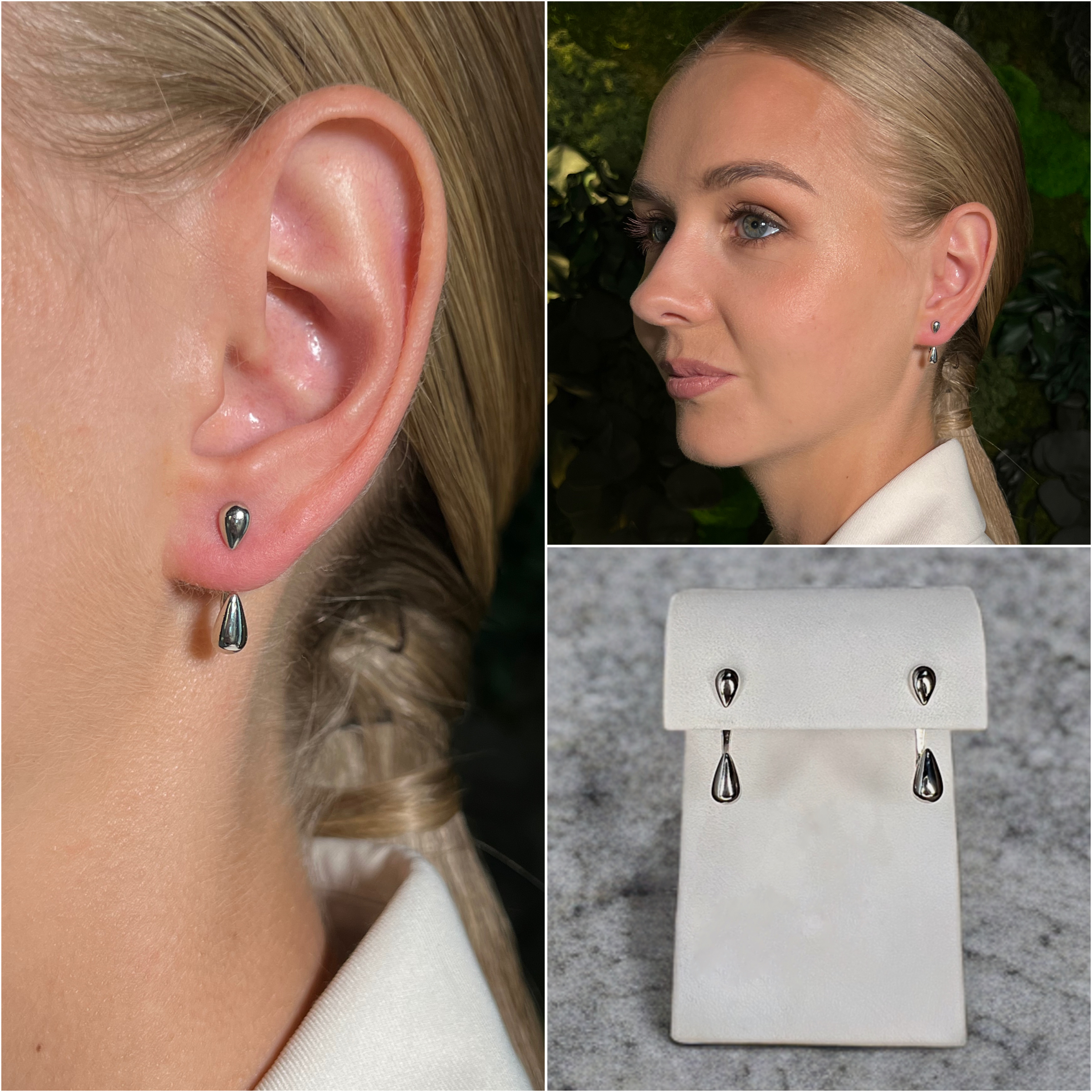 

Серьги из бижутерного сплава/цинкового сплава NoBrand Капли дождя, Капли дождя