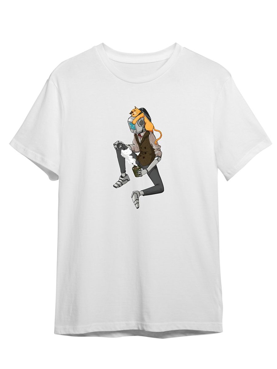 

Футболка унисекс СувенирShop Stray/Стрей 2 белая 2XL (52-54), Белый, "Stray/Стрей" 2