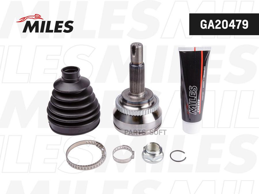 

MILES GA20479 ШРУС наружный TOYOTA COROLLA 1.8-2.0D 02- с ABS GKN 304823 GA20479 1шт