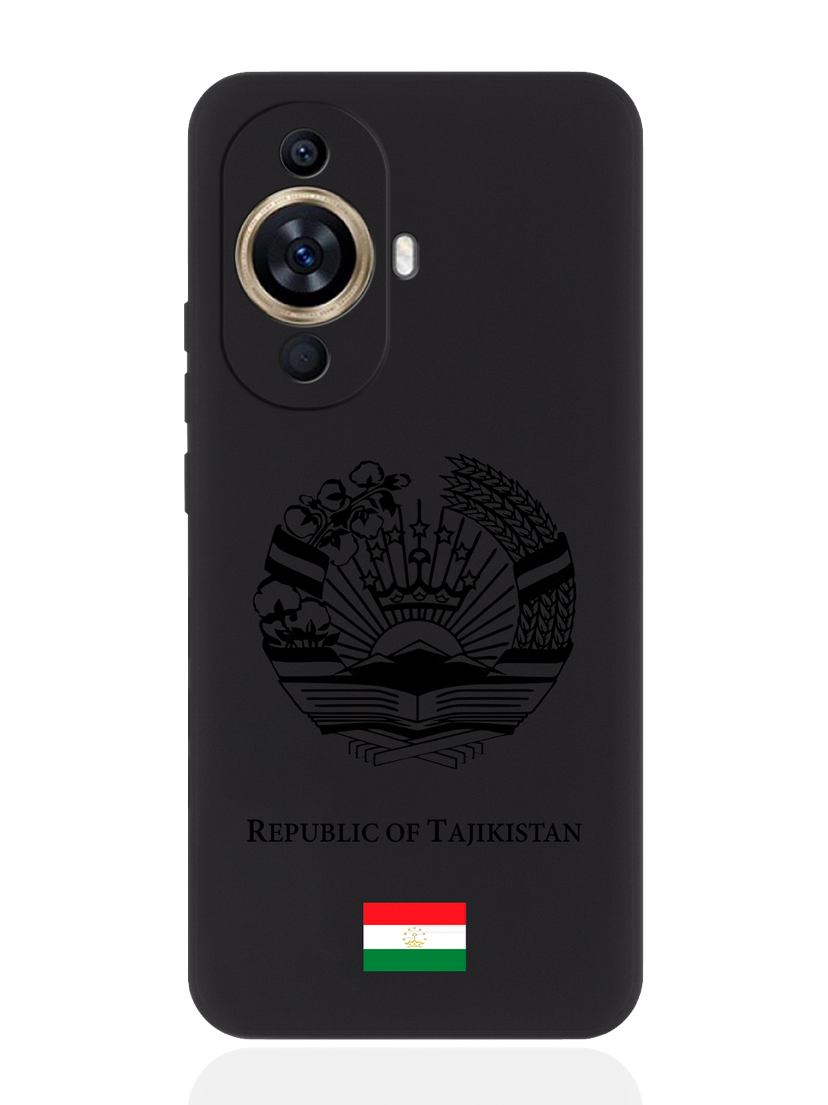 

Чехол SignumCase для Huawei Nova 11 Черный лаковый Герб Таджикистана, Huawei