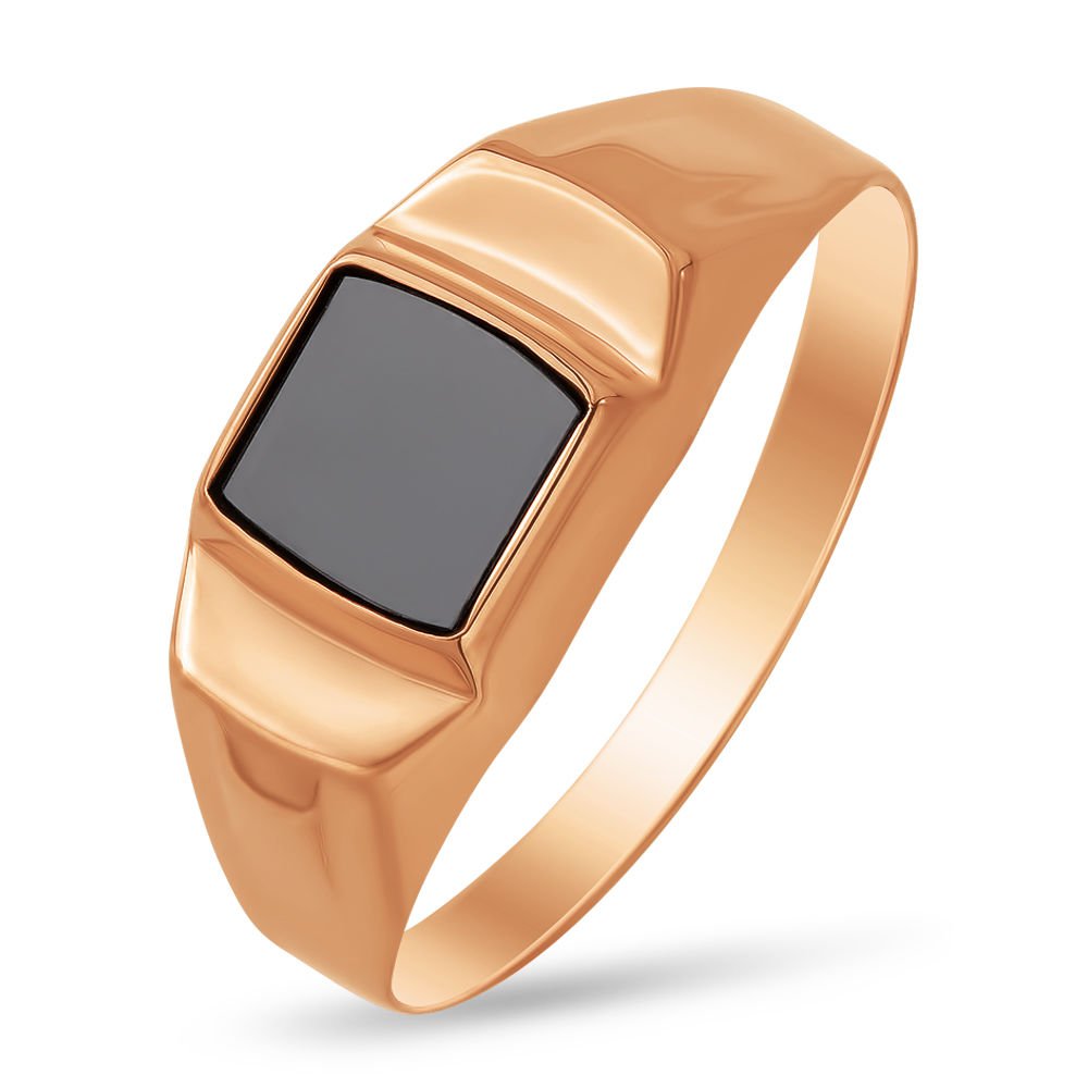 

Кольцо печатка из красного золота с фианитом р.  585Gold 601001812, 601001812