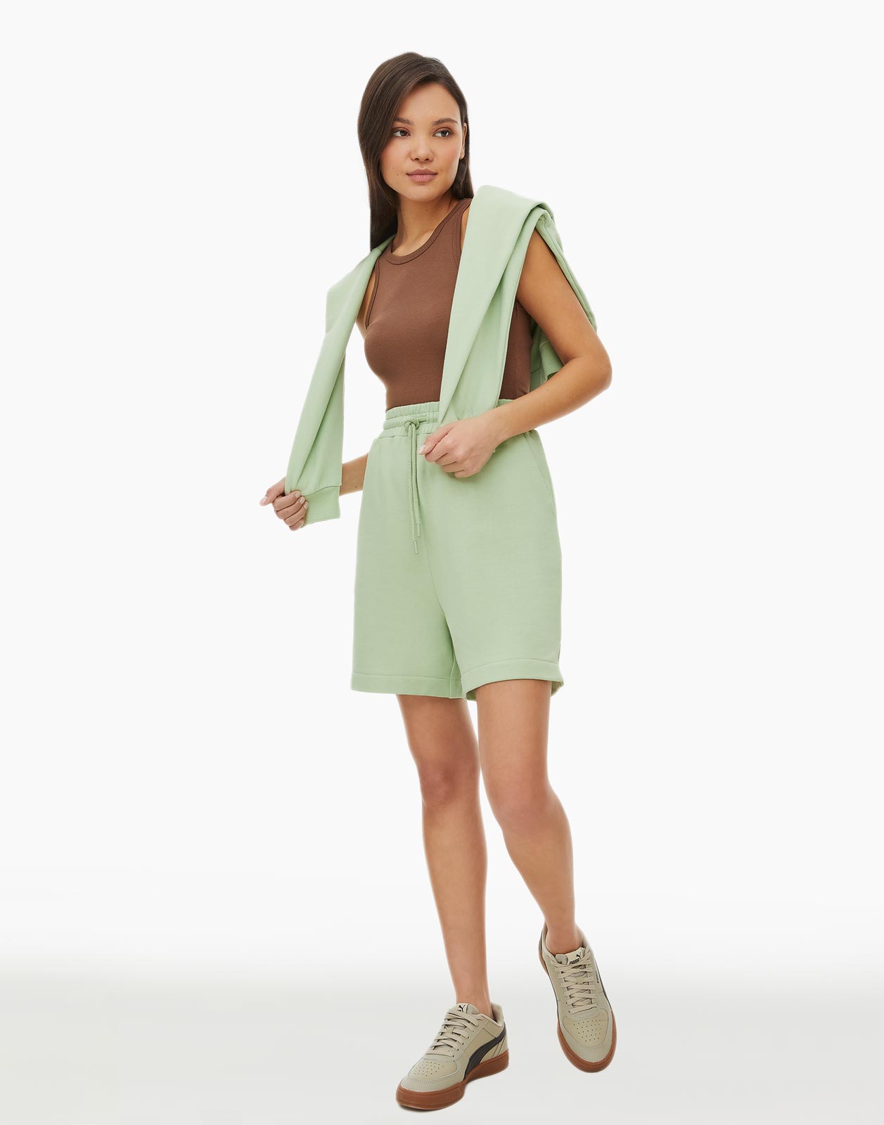 

Шорты женские Gloria Jeans GSH008889 хаки S, GSH008889