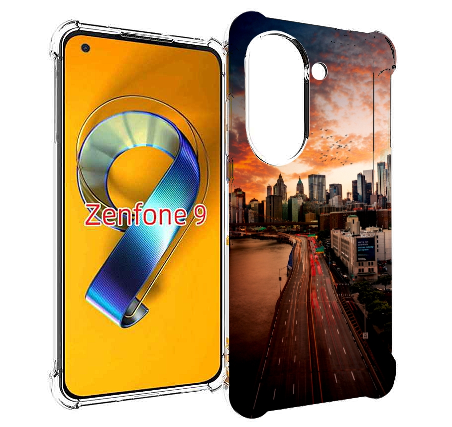 

Чехол MyPads американский город фото для Asus Zenfone 9 (AI2202), Прозрачный, Tocco