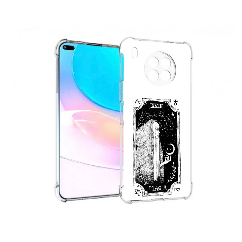 Чехол задняя-панель-накладка-бампер MyPads лунная магия для Huawei Nova 8i