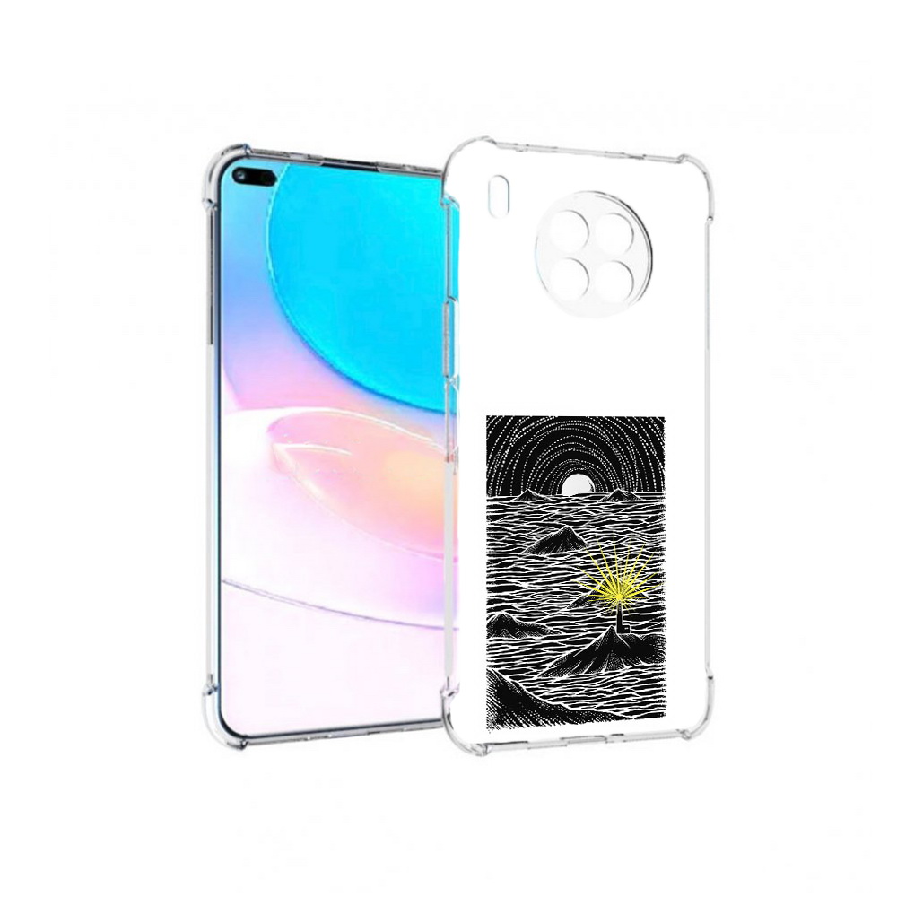 

Чехол задняя-панель-накладка-бампер MyPads маяк в черно белом море для Huawei Nova 8i, Прозрачный, Tocco