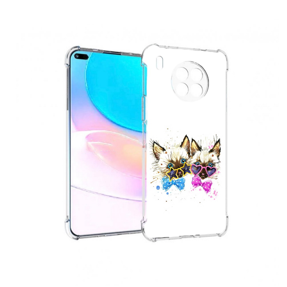

Чехол задняя-панель-накладка-бампер MyPads милые котята для Huawei Nova 8i, Прозрачный, Tocco