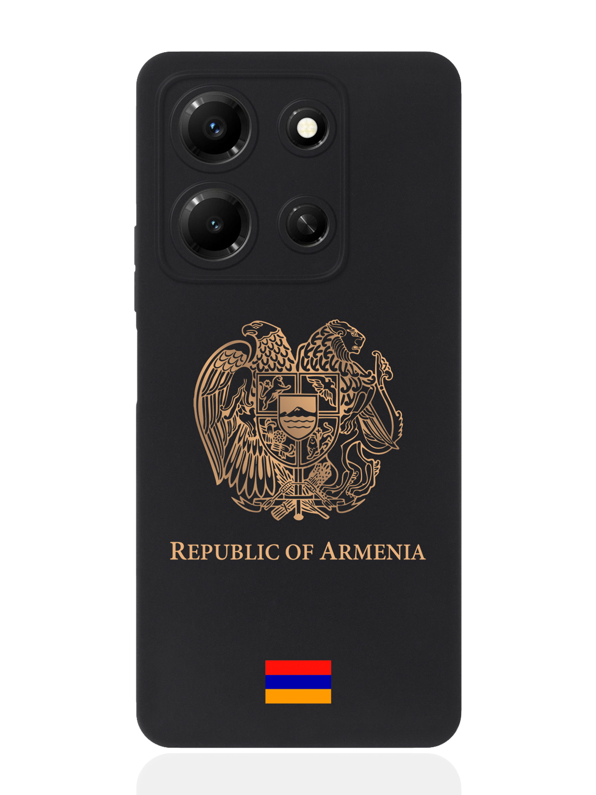 

Чехол SignumCase для Infinix Note 30i Золотой Герб Армении, Золотистый;черный