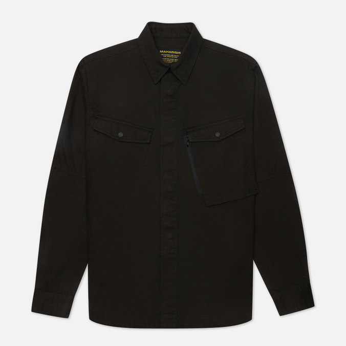 

Мужская рубашка maharishi Miltype Custom Organic Cotton Twill чёрный, Размер L, Miltype Custom Organic Cotton Twill
