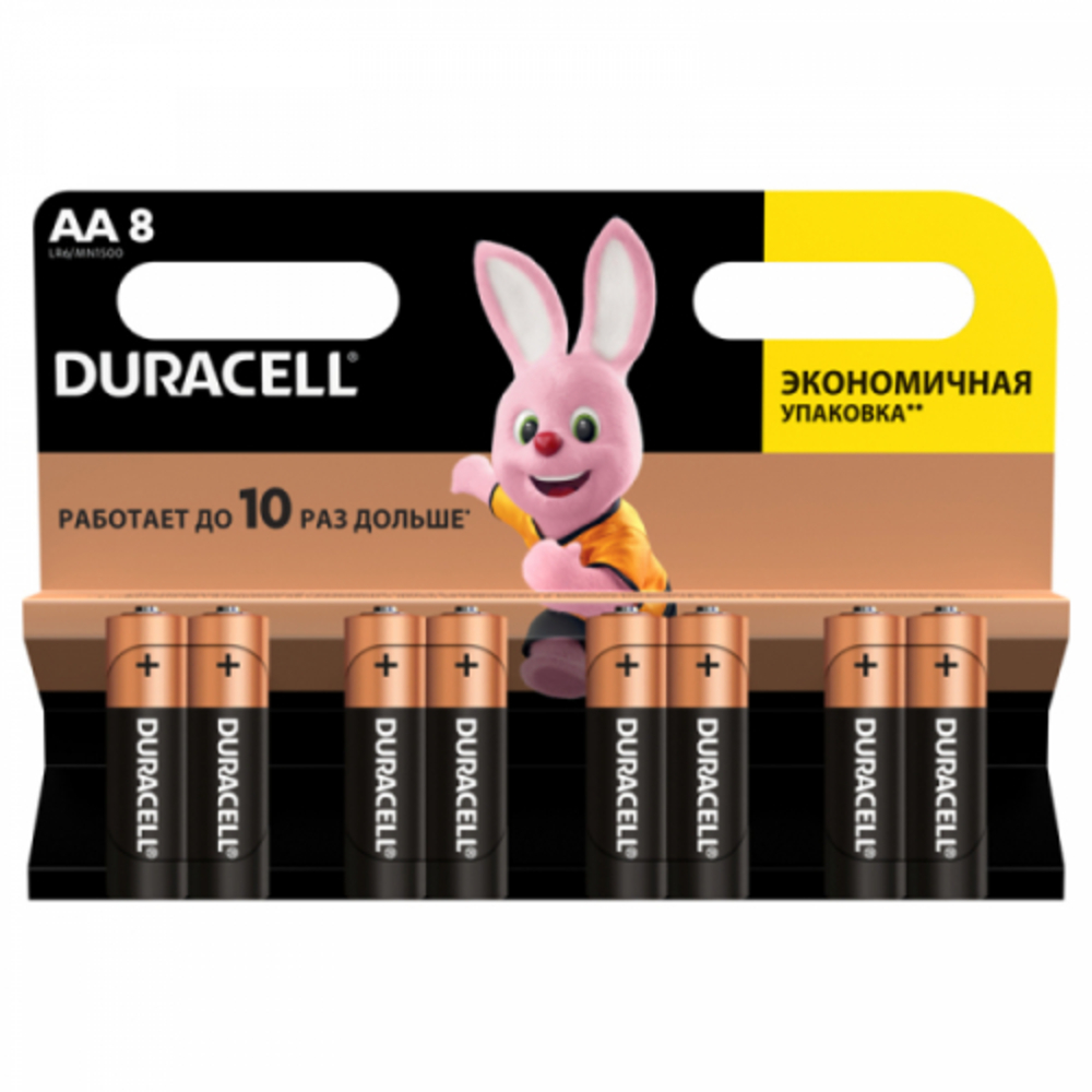 

Батарейки алкалиновые Duracell Basic АА (LR6) 8 шт