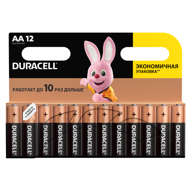 

Батарейки Duracell Basic АА (LR6), 12 шт, Duracell-4