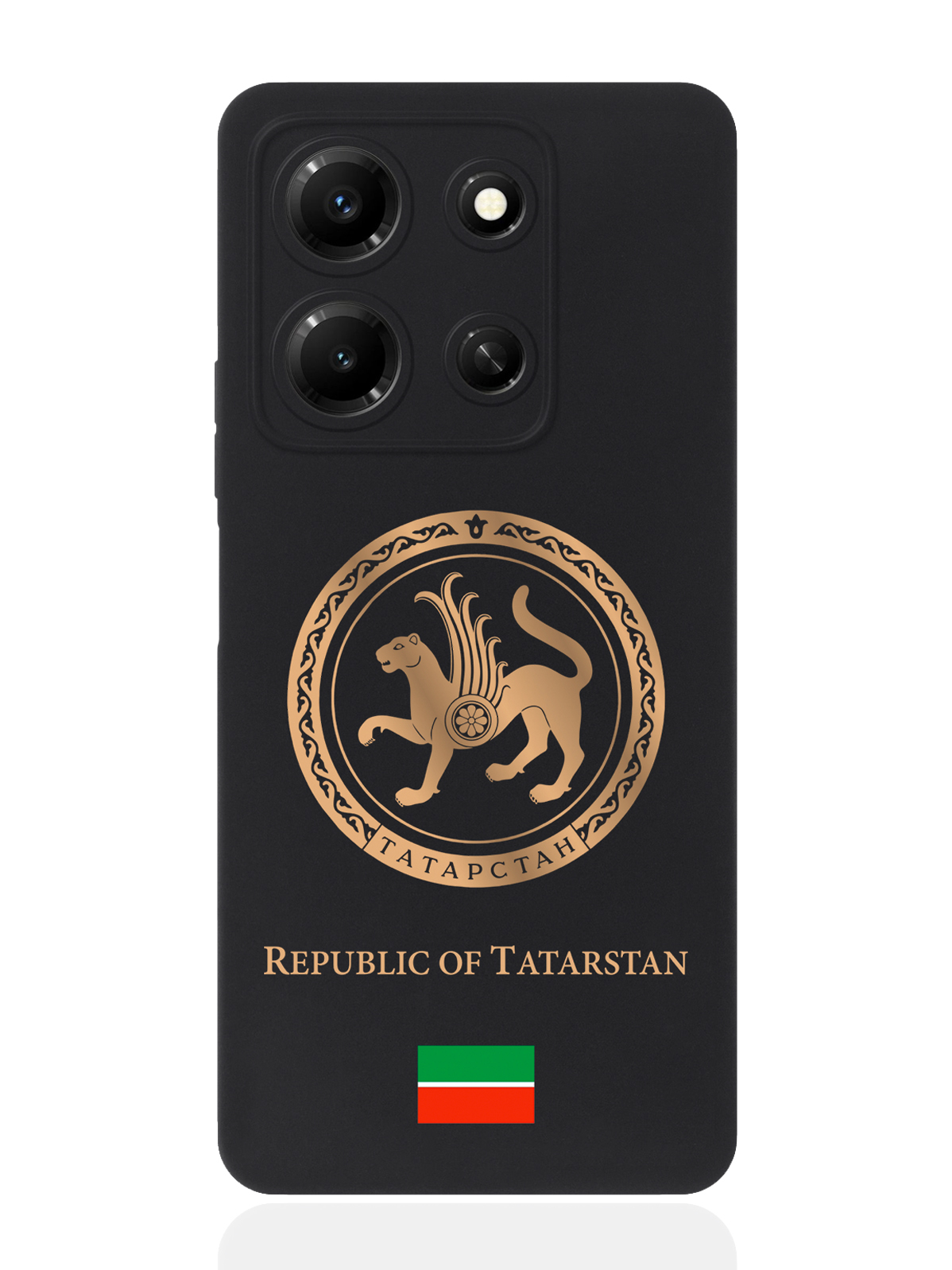 

Чехол SignumCase для Infinix Note 30i Золотой Герб Татарстана, Золотистый;черный