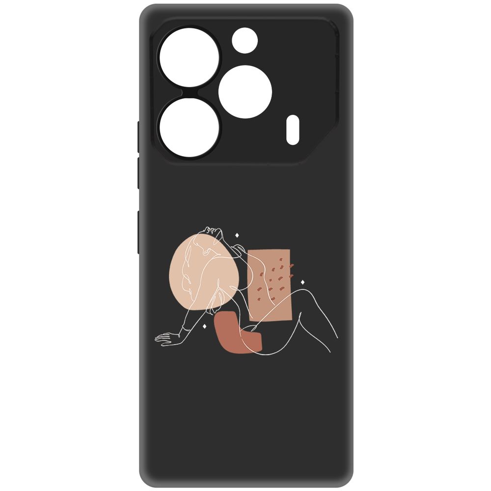 

Чехол-накладка Krutoff Soft Case Чувственность для TECNO Pova 6 черный