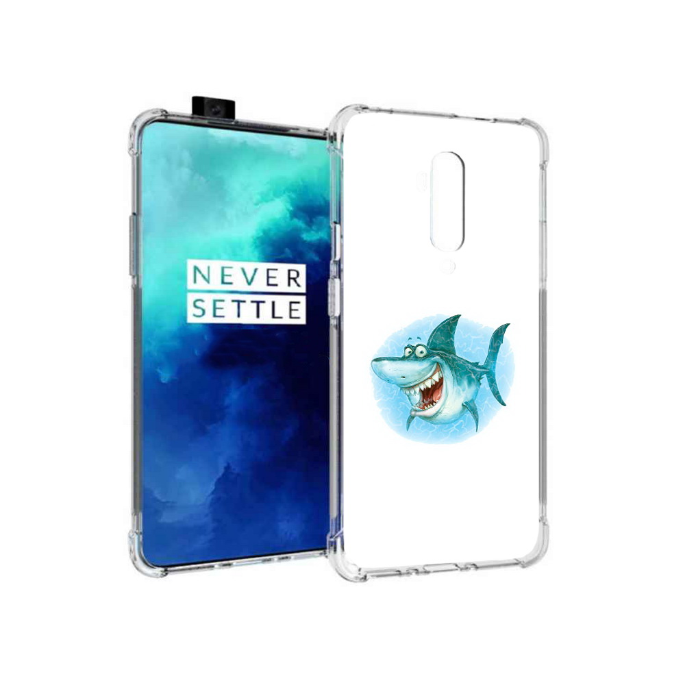 

Чехол MyPads Tocco для OnePlus 7T Pro веселая акула (PT139735.142.261), Прозрачный, Tocco