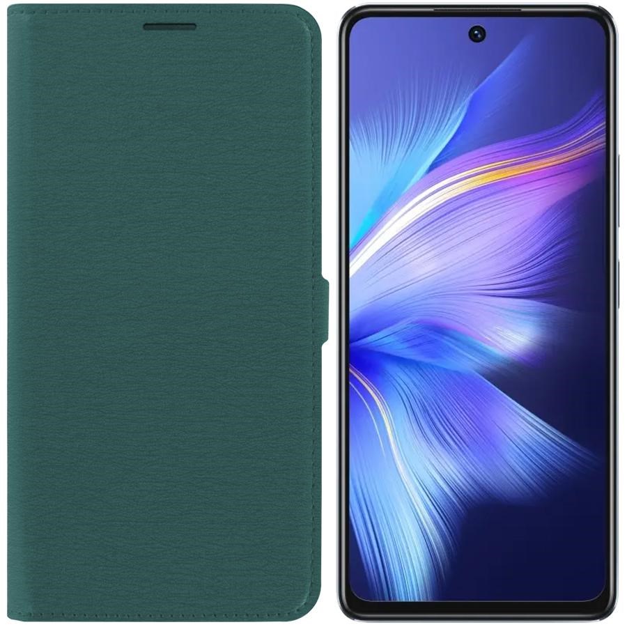 

Чехол-книжка Krutoff Eco Book для Infinix Note 30 зелёный опал, Зеленый