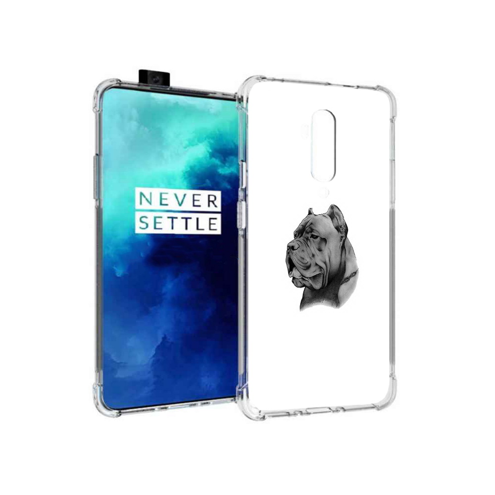 

Чехол MyPads Tocco для OnePlus 7T Pro грозный бульдог (PT139735.142.300), Прозрачный, Tocco