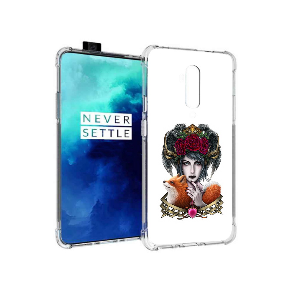 

Чехол MyPads Tocco для OnePlus 7T Pro девушка с лисой (PT139735.142.314), Прозрачный, Tocco