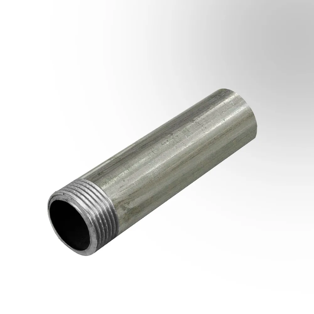 

Труба ВГП ДУ 20х2,8 с нарезанной резьбой 3/4" оцинкованная ГОСТ 3262-75 L 450мм(45см), Серебристый, РезьбаОцинкованная450мм