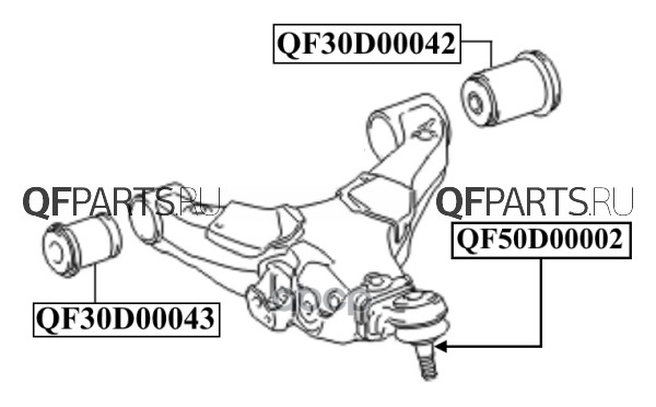 фото Сайлентблок quattro freni qf30d00042