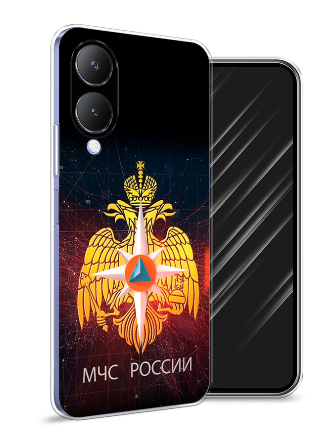 

Чехол Awog на Vivo Y17s "МЧС России", Черный;желтый;красный, 269850-1