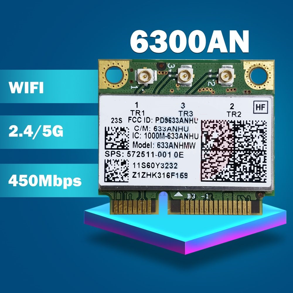 

Приемник Wi-Fi NoBrand Mini PCI-e 802.11n; 802.11a; 802.11g, Зеленый;белый