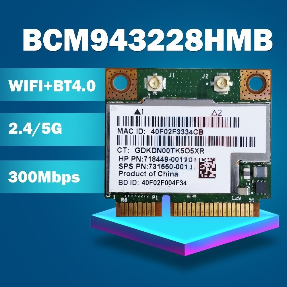 

Приемник Wi-Fi NoBrand Mini PCI-e 802.11n; 802.11a; 802.11g, Зеленый;белый