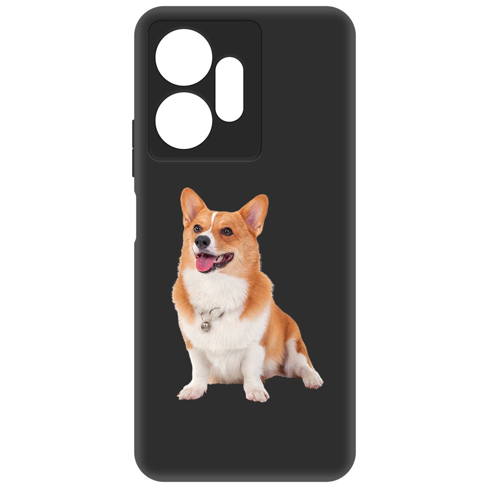 

Чехол-накладка Krutoff Soft Case Корги для Infinix Zero 20 черный
