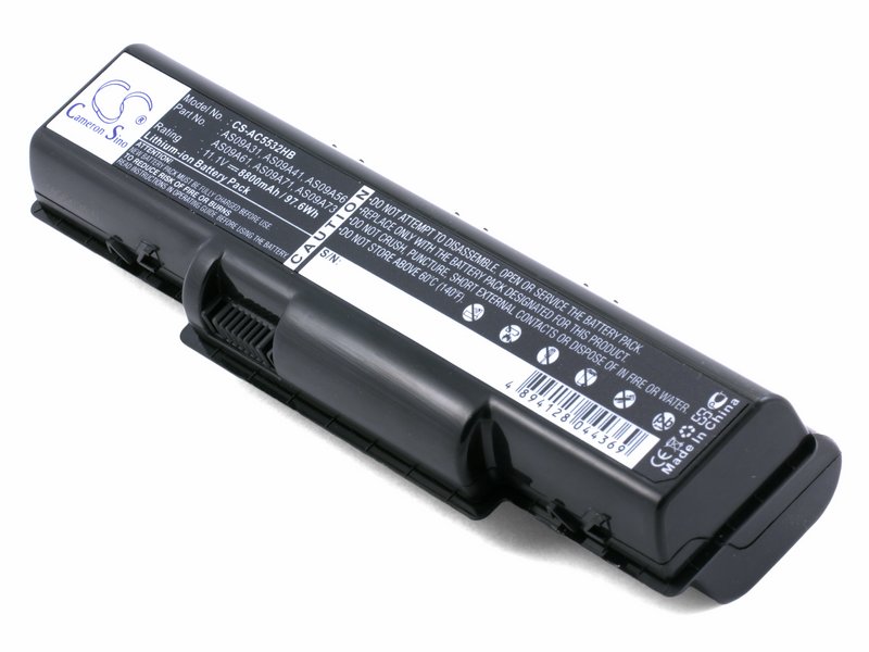 фото Усиленный аккумулятор для acer as09a41, as09a51 (8800mah) sino power