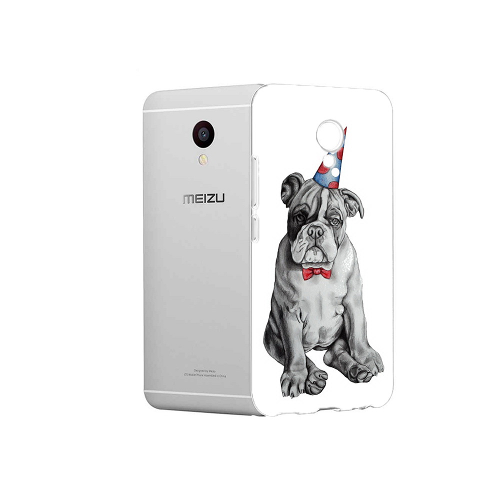 

Чехол MyPads Tocco для Meizu M3 праздничный щенок (PT46043.81.554), Прозрачный, Tocco