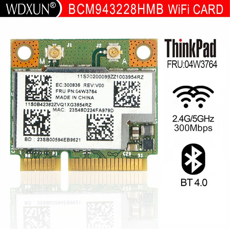 

Приемник Wi-Fi NoBrand для ноутбука; для компьютера Mini PCI-e 802.11n; 802.11a; 802.11g, Зеленый;белый