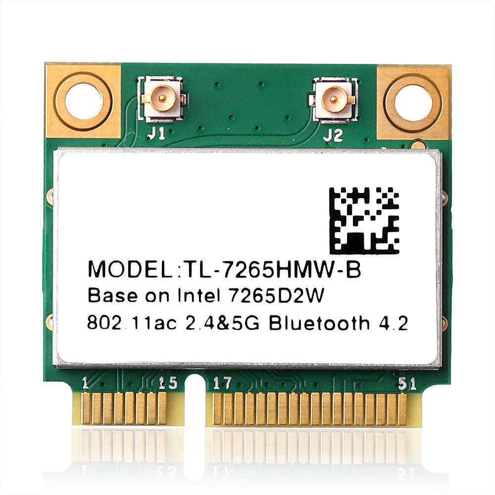 

Приемник Wi-Fi NoBrand для компьютера Mini PCI-e 802.11ac, Зеленый;белый