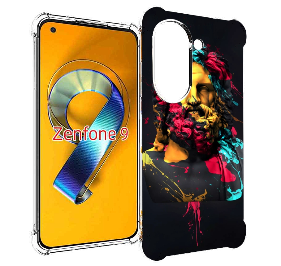 

Чехол MyPads арт-статуя-краски для Asus Zenfone 9 (AI2202), Прозрачный, Tocco