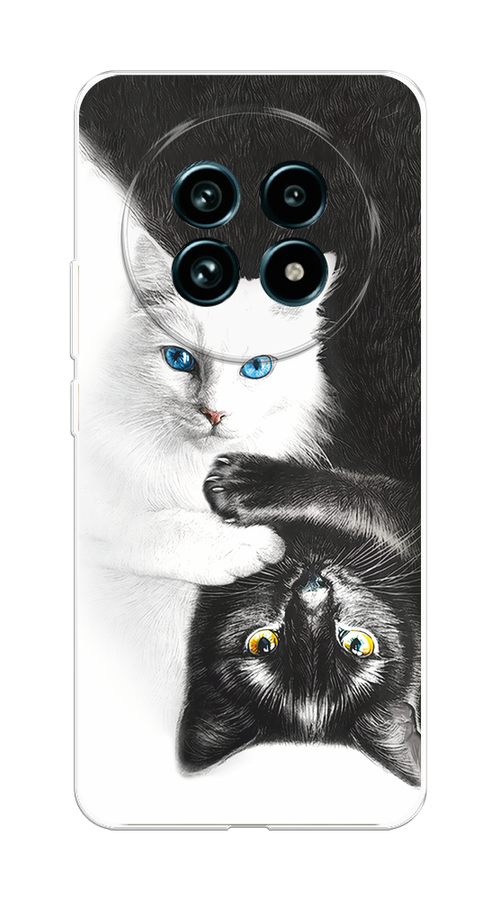 

Чехол на Realme 13 Pro+/13 Pro "Коты Инь-Янь", Черный;белый;голубой, 2518150-1