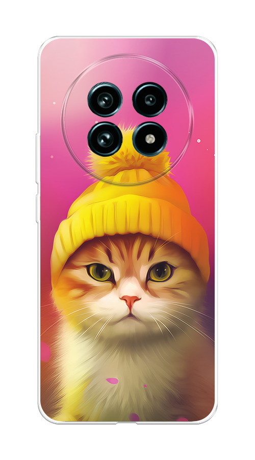 

Чехол на Realme 13 Pro+/13 Pro "Котик в шапочке", Розовый;желтый;бежевый, 2518150-1