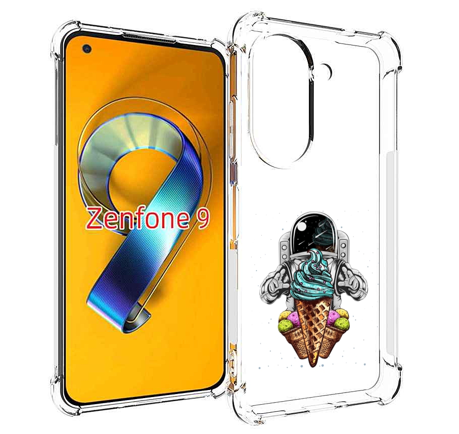 

Чехол MyPads астронавт-любит-мороженное для Asus Zenfone 9 (AI2202), Прозрачный, Tocco